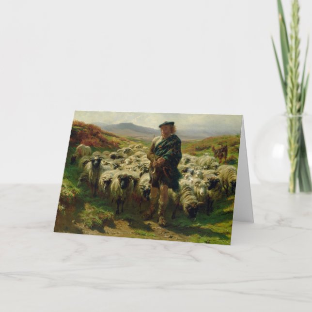 The Highland Shepherd, 1859 Card (Front)