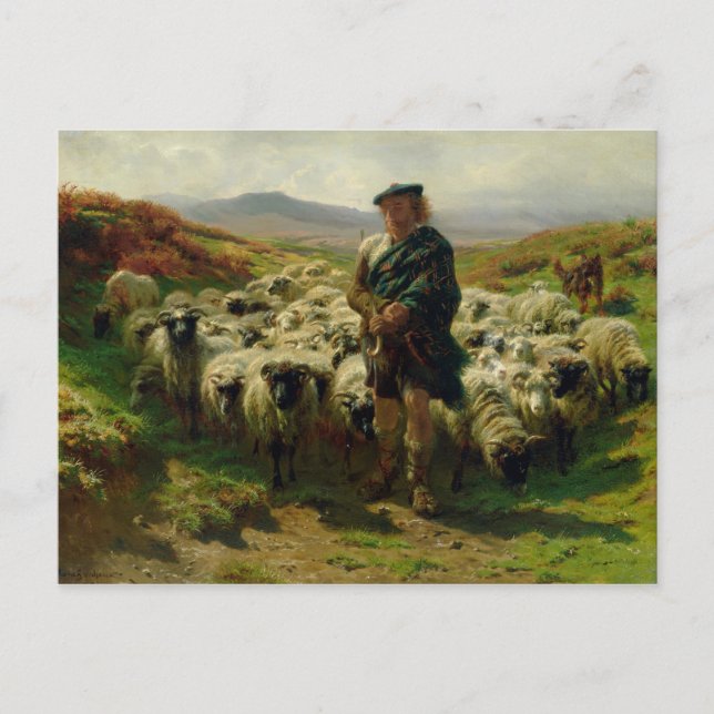 The Highland Shepherd, 1859 Postcard (Front)