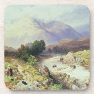The Highlands, near Argyle (w/c on paper) Coaster