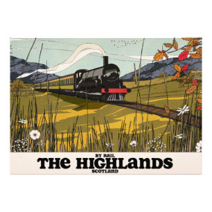 The Highlands Of Scotland Travel Poster