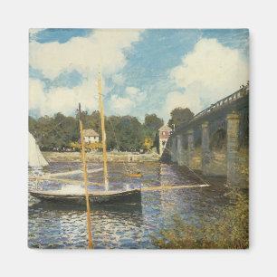 The Highway Bridge at Argenteuil by Claude Monet Magnet
