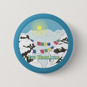 The Himalayas 6 Cm Round Badge