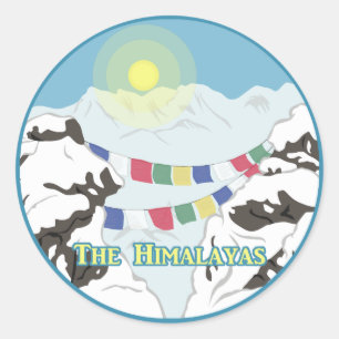 The Himalayas Classic Round Sticker