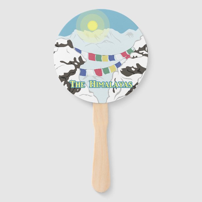 The Himalayas Hand Fan (Front)