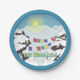The Himalayas Paper Plate