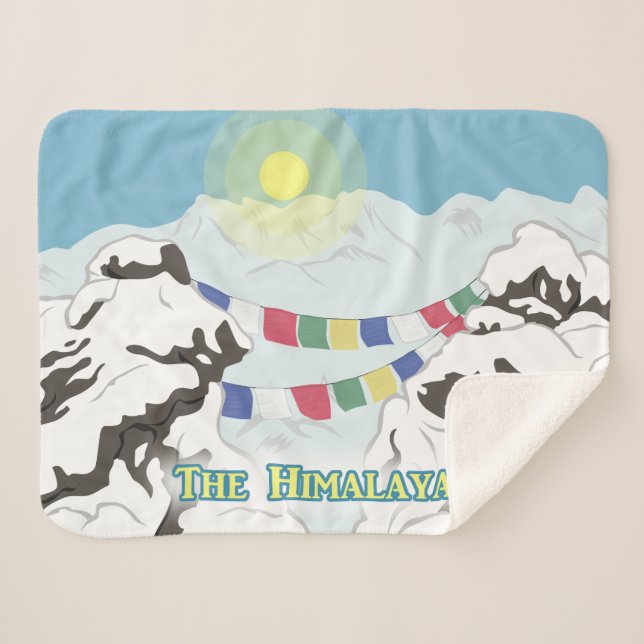 The Himalayas Sherpa Blanket (Front (Horizontal))