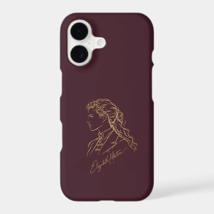 The Hintons Beth Gold on Burgundy iPhone 17 Case