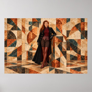 The Hintons - Copper Tessellation Poster