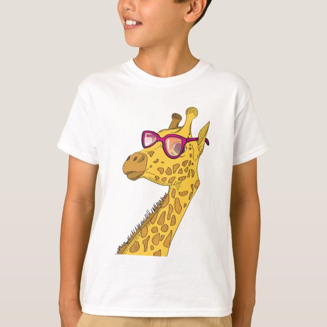 The Hipster Giraffe T-Shirt (Front)