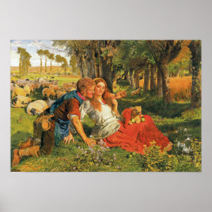 The Hireling Shepherd, 1851-52 Poster