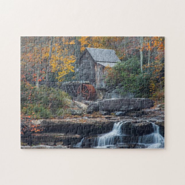 The Historic Grist Mill On Glade Creek Jigsaw Puzzle (Horizontal)