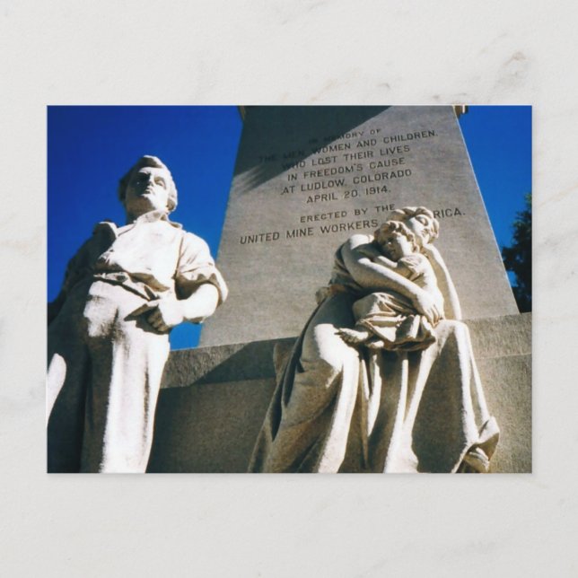 The Historic Ludlow Massacre of April 20, 1914 Postcard (Front)