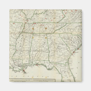 The Historical War Map Magnet