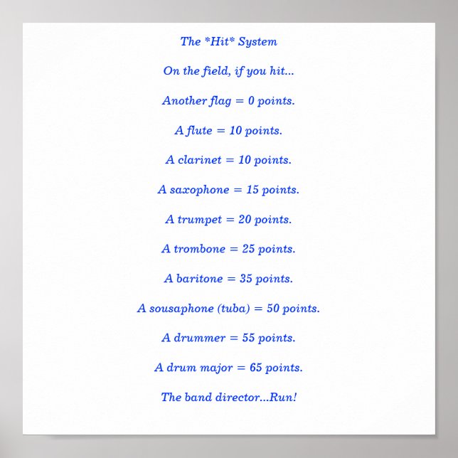 The *Hit* System Poster (Front)