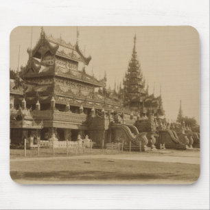 The Hman Kyaung or the glass monastery, Burma Mouse Pad