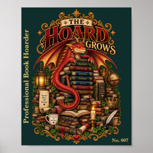 The Hoard Grows   Book Dragon Society Poster