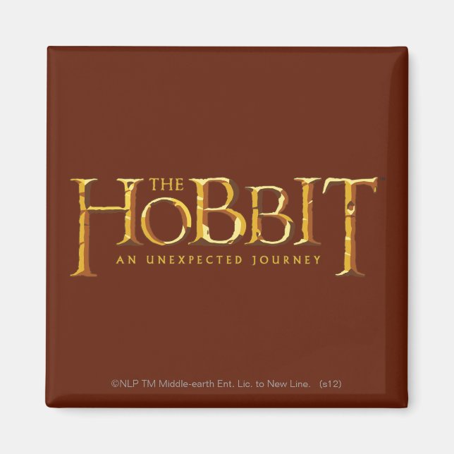 The Hobbit Logo Gold Magnet (Front)