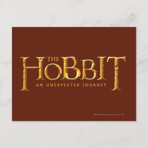 The Hobbit Logo Gold Postcard