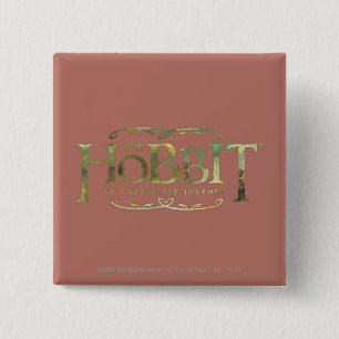 The Hobbit Logo Green 15 Cm Square Badge