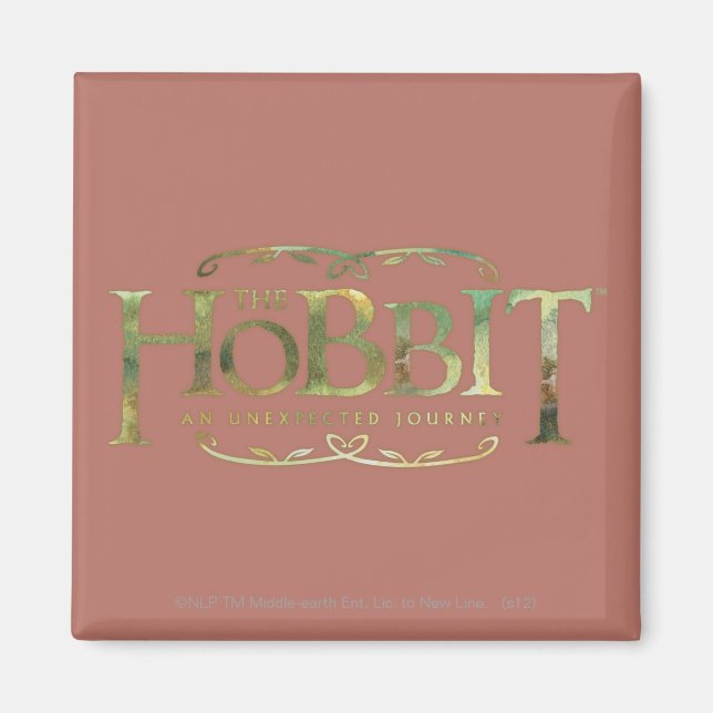 The Hobbit Logo Green Magnet (Front)