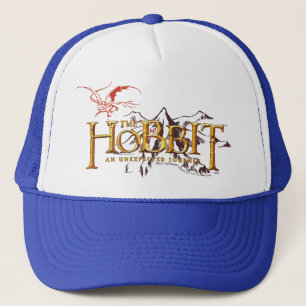 The Hobbit Logo Over Mountains Trucker Hat