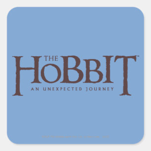 The Hobbit Logo Solid Square Sticker