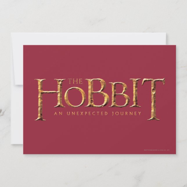 The Hobbit Logo Textured (Front)