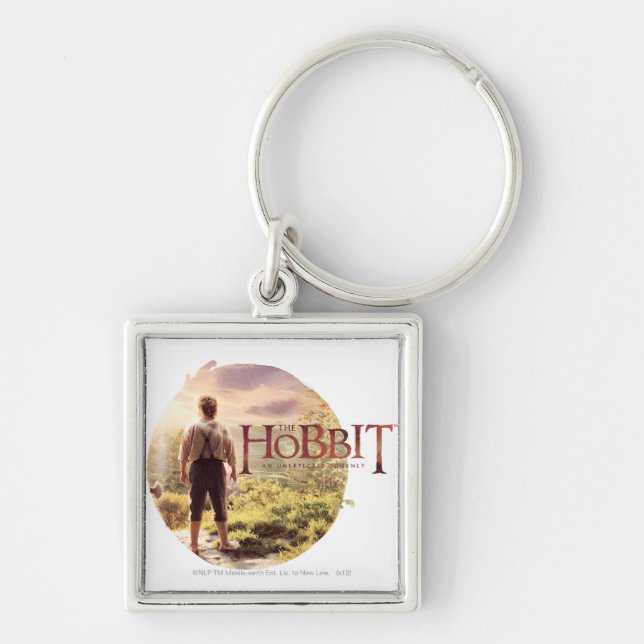 The Hobbit Logo with BILBO BAGGINS™ Back Key Ring (Front)