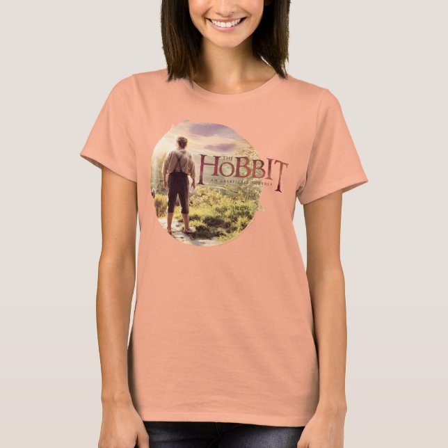 The Hobbit Logo with BILBO BAGGINS™ Back T-Shirt (Front)