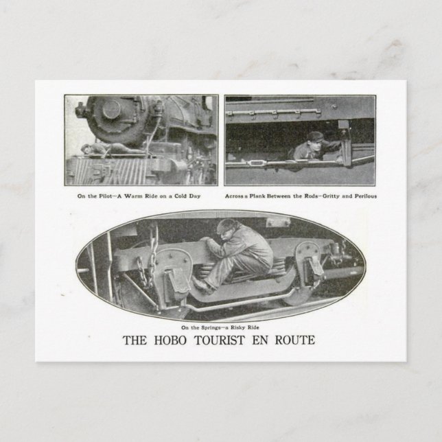 The Hobo Tourist Postcard (Front)