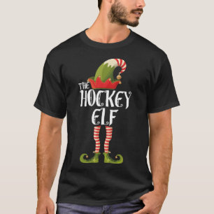 the hockey elf family elf matching christmas T-Shirt
