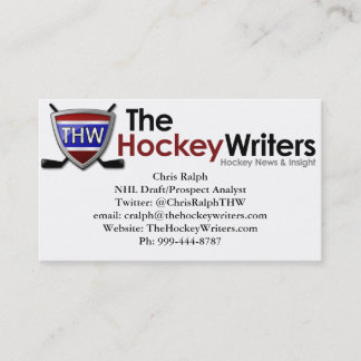 The Hockey Writers' Business Card 100 pack