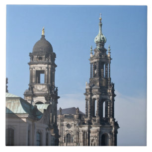 The hofkirche (Church of the Court) Dresden Tile