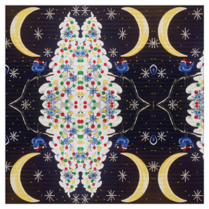 The Holiday Bluebird Moon Fabric