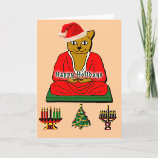 the holiday buddha card