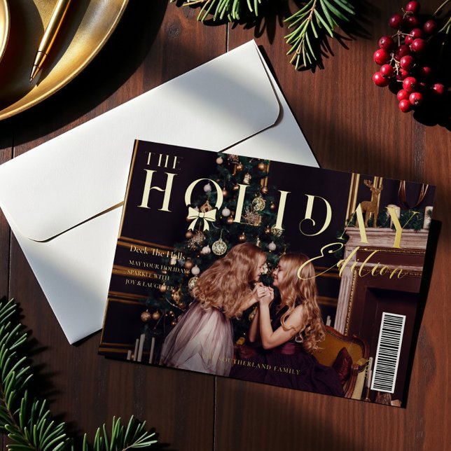 The Holiday Edition Family Photo Magazine Cover (The Holiday Edition Family Photo Magazine Cover)