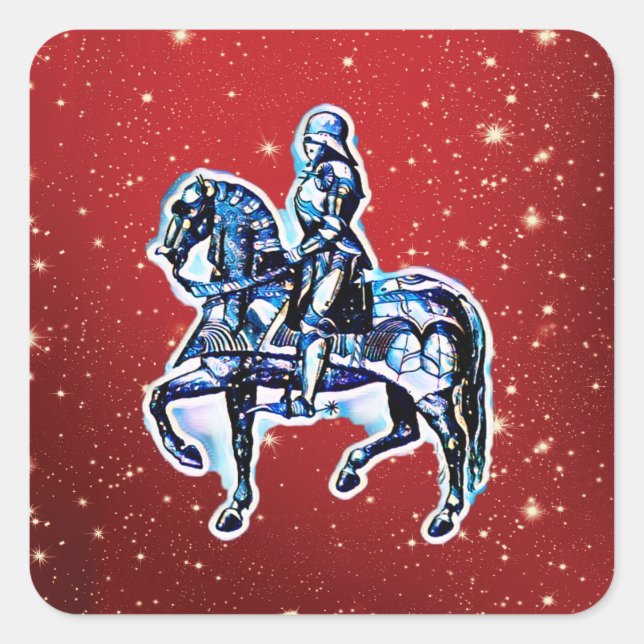 The Holiday Knight       Square Sticker (Front)