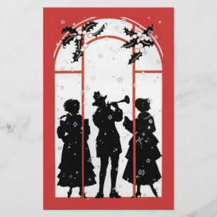The holiday musicians stationery
