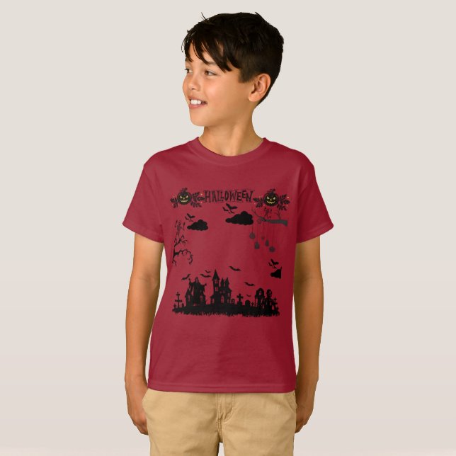 The Hollow Curse maroon T-Shirt (Front Full)