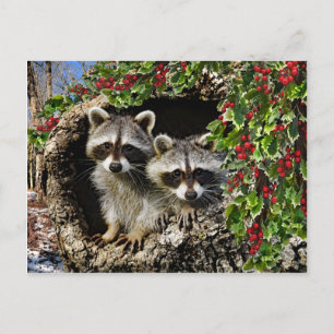 "The Holly Berry Twins" Postcard
