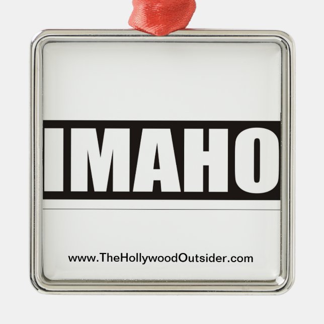 The HOllywood Outsider IMAHO Christmas Ornament (Front)