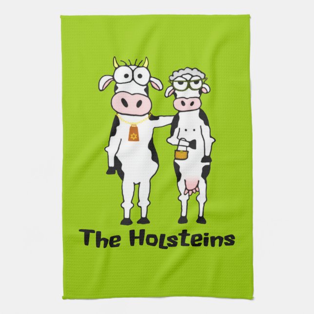 The Holsteins Tea Towel (Vertical)