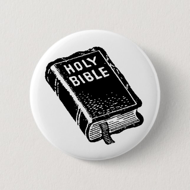 The Holy Bible 6 Cm Round Badge (Front)