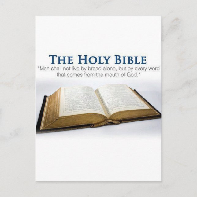 The Holy Bible Postcard (Front)