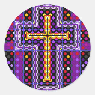 The Holy Cross Classic Round Sticker