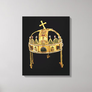 The Holy Crown of Hungary, 11th-12th century Canvas Print