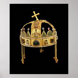 The Holy Crown of Hungary, 11th-12th century Poster