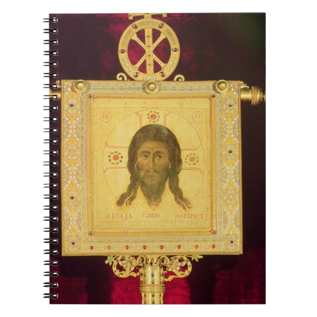 The Holy Face, 1249 (panel) Spiral Notebook (Front)
