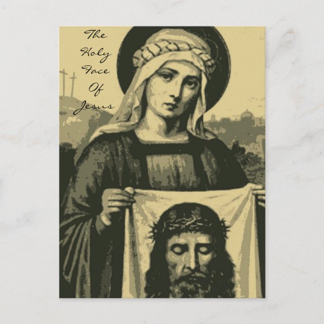 the holy face of jesus postcard (Front)