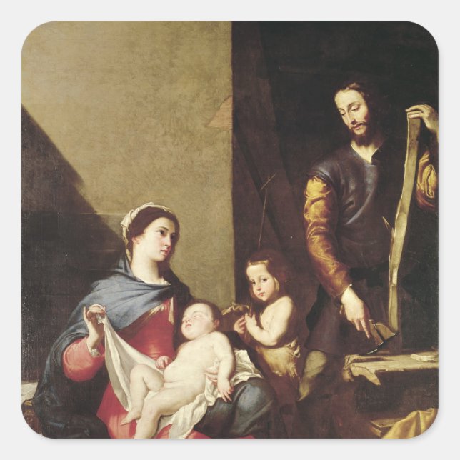 The Holy Family, 1639 Square Sticker (Front)